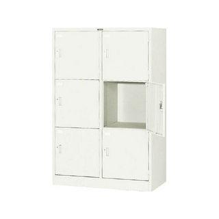 TRUSCO/トラスコ中山 多人数用ロッカー6人用 900X515XH1373 シリンダ錠式 SVG6LA