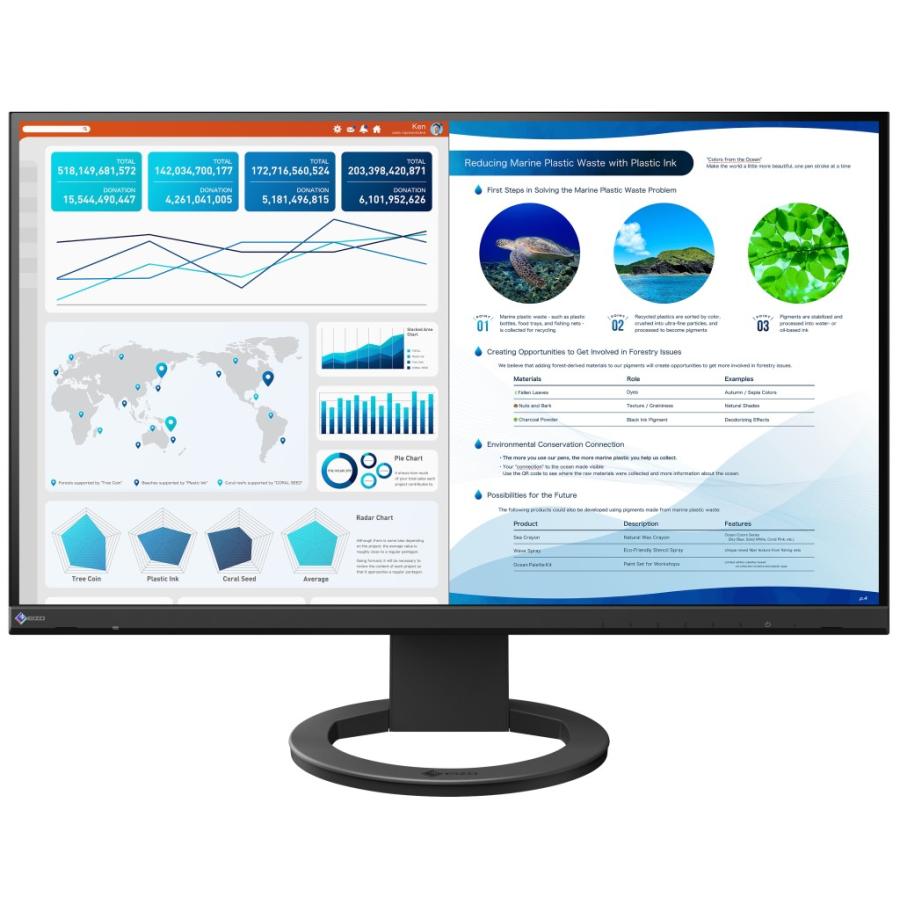 ナナオ EIZO 4K対応 FlexScan 27インチカラー液晶モニター(USB Type-C 