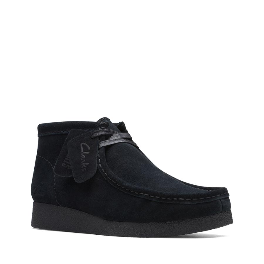 clarks クラークス 【レディース】ワラビー エボ ブーツ 【ブラックスエード】【UK3.5/22.5cm】 26174743 clarks クラークス 【レディース】ワラビー エボ ブーツ 【ブラック