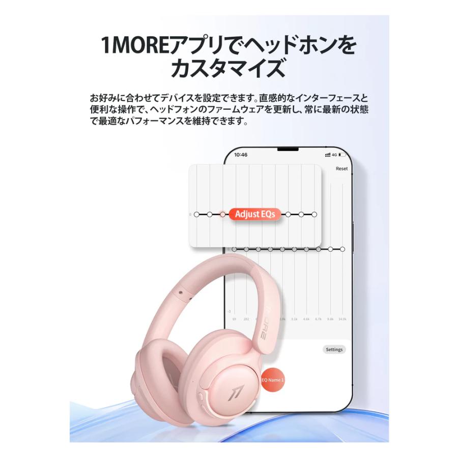 1MORE SONOFLOW HQ31 ワイヤレスヘッドホン ピンク 1MORE ワンモア SonoFlow SE HQ31 ワイヤレス ヘッドホン 【ピンク