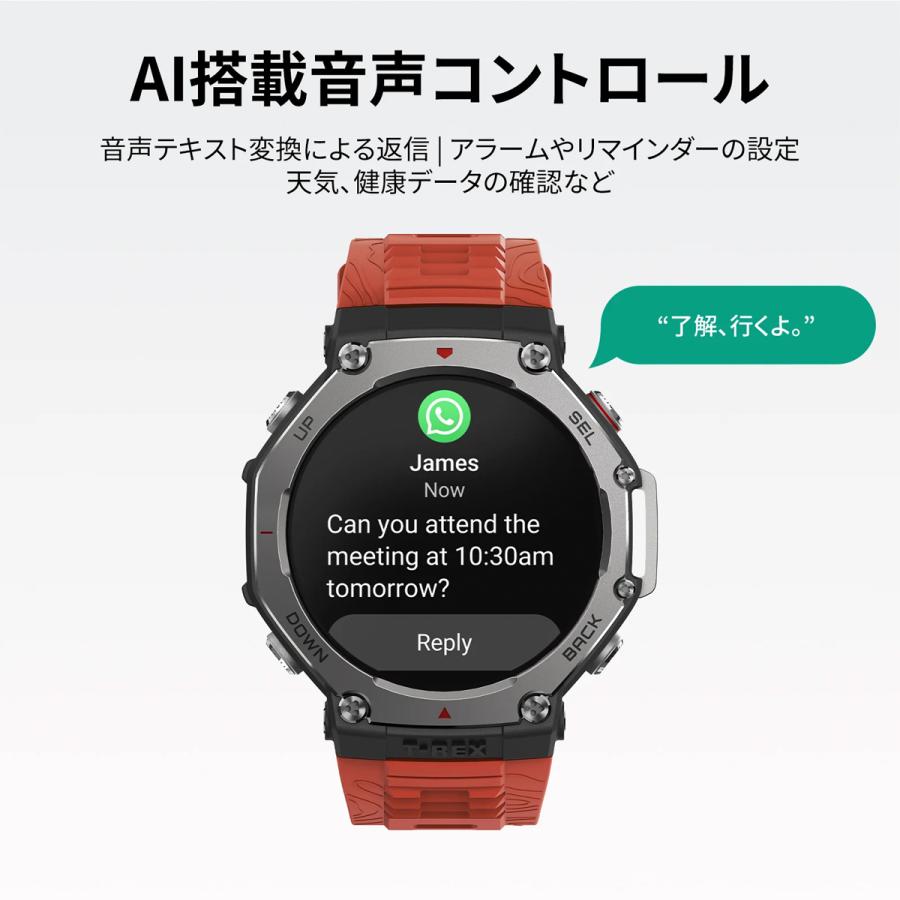 amazfit アマズフィット 【期間限定価格】T-Rex3 48mm 【ラバ】 sp170069-C219 VGP2026の画像