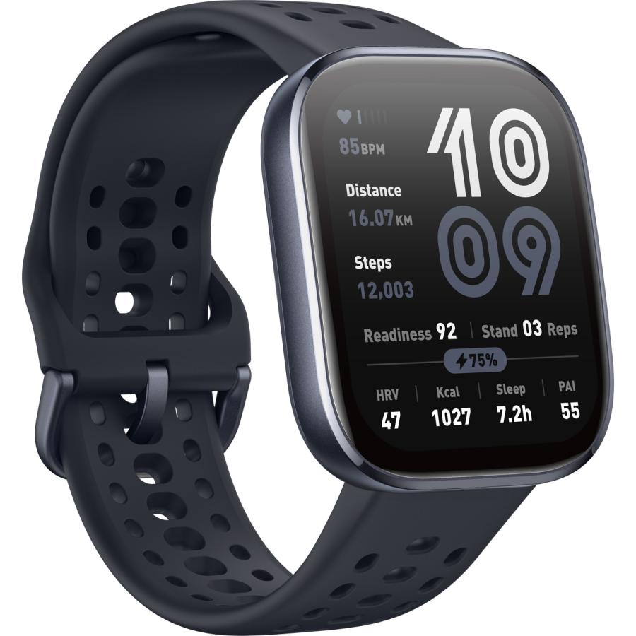 amazfit アマズフィット 【納期6月中旬以降】Bip 6 【ブラック】 sp170074 AMOLED 5衛星測位GPS VGP2026の画像