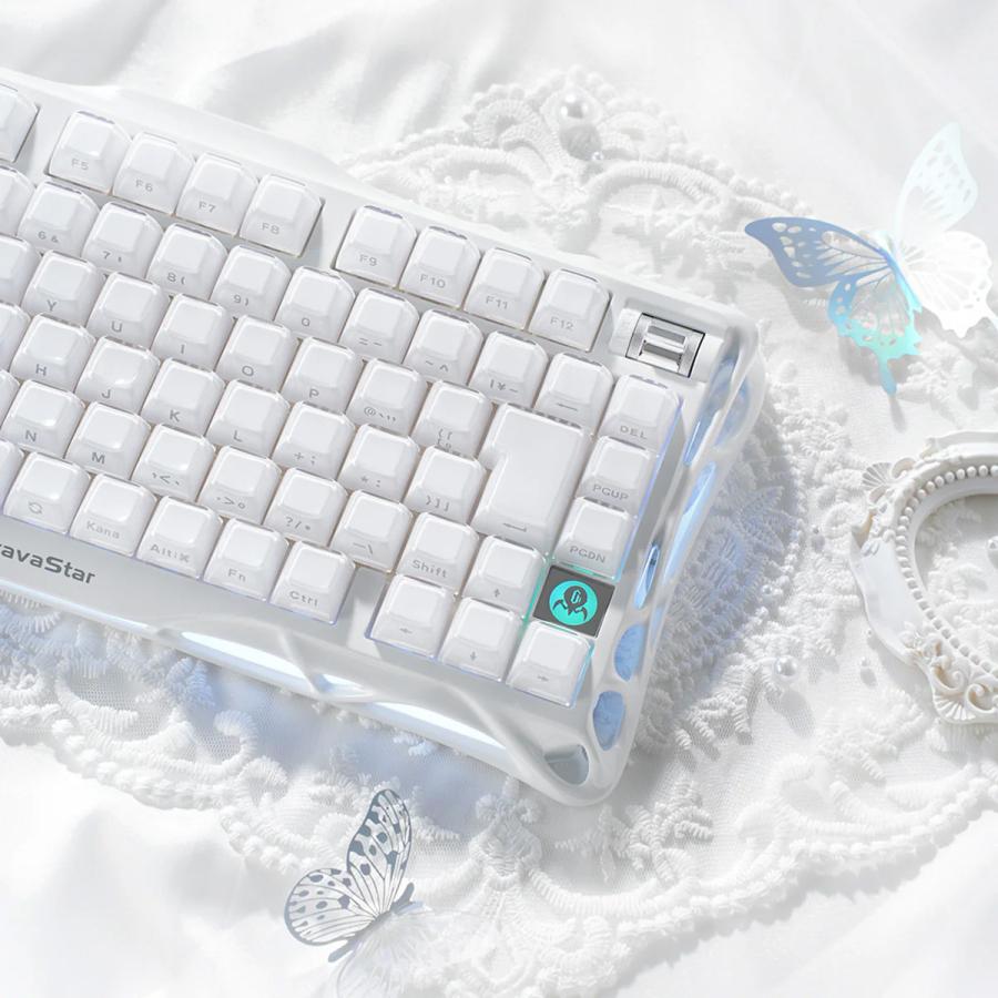 GravaStar Mercury K1 オパールホワイト（日本語配列） GS K1_WHT_JP