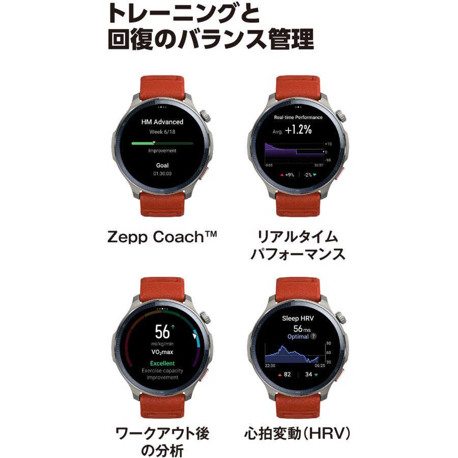 amazfit アマズフィット balance2 【ブラック】 SP170076-C01 バランス2 VGP2026金賞の画像