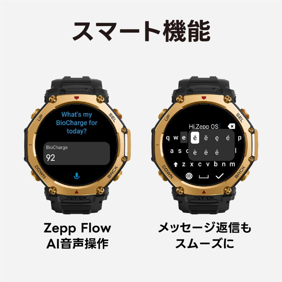 amazfit アマズフィット T-Rex 3 Pro 44mm 【タクティカルブラック