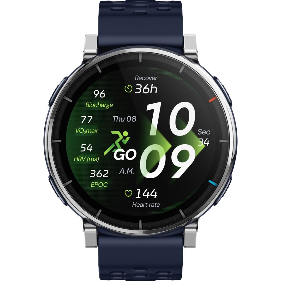 amazfit アマズフィット 【期間限定価格】Active 3 Premium 【アトラスブルー】 SP170082-C116 アクティブ3 プレミアムの画像