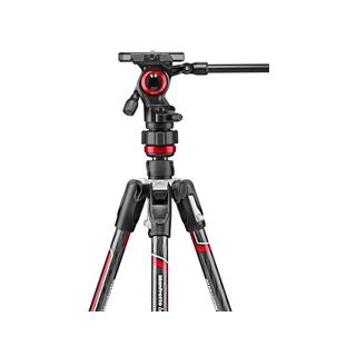 Manfrotto マンフロット MVKBFRTC-LIVE befree live カーボンT三脚ビデオ雲台キットの画像