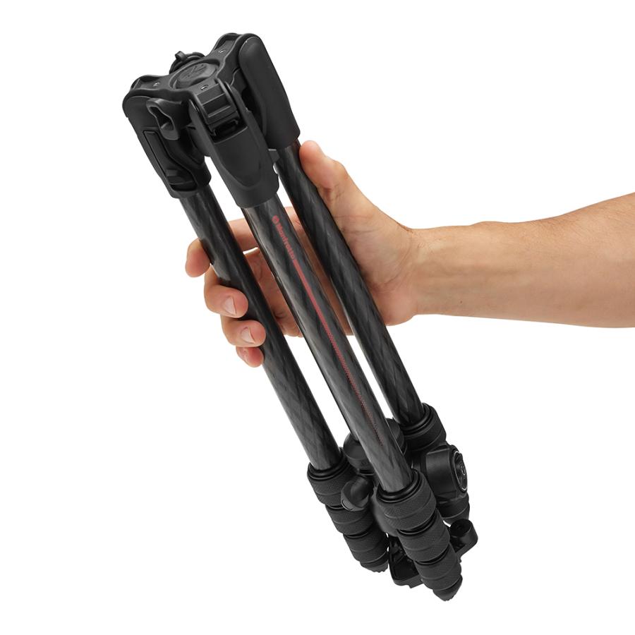 Manfrotto マンフロット MKBFRTC4FB-BH ブラック ツイスト カーボン 三脚キット befreeアドバンス ASの画像