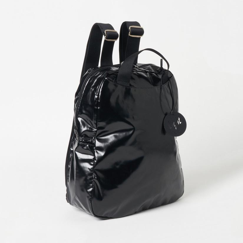 美品　ジャックゴム　リュック　ライトオリジナルラミ　ポーチ付き　ブラック 美品 ジャックゴム リュック ライトオリジナルラミ ポーチ付き