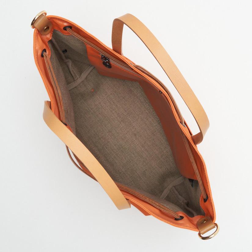 Jack Gomme ジャックゴム ATELIER LIN EMY【MANDARINE】2WAY ショルダーバッグ はっ水生地の画像