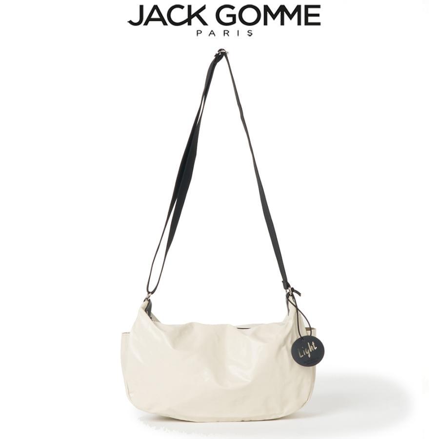 Jack Gomme ジャックゴム LIRIS【クレイ】ショルダー 同色ポーチ付 10062012520014