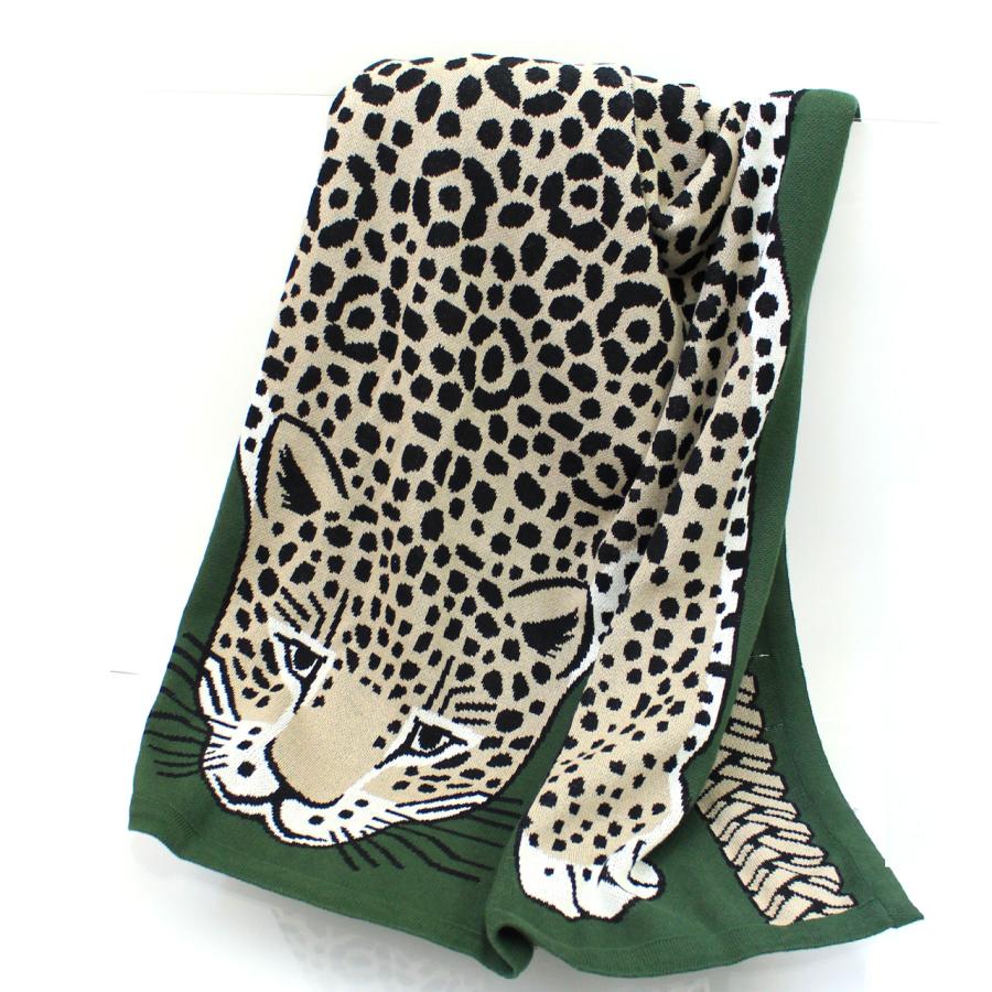INOUI EDITIONS イヌイエディション THROW 130 【ヒョウ】【カーキ