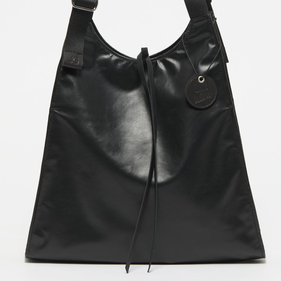 Jack Gomme ジャックゴム LIGHT LEATHER LESAC 【ブラック】レザー トートバッグ ショルダーバッグ 10062012610202の画像