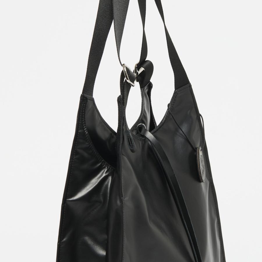 Jack Gomme ジャックゴム LIGHT LEATHER LESAC 【ブラック】レザー トートバッグ ショルダーバッグ 10062012610202の画像