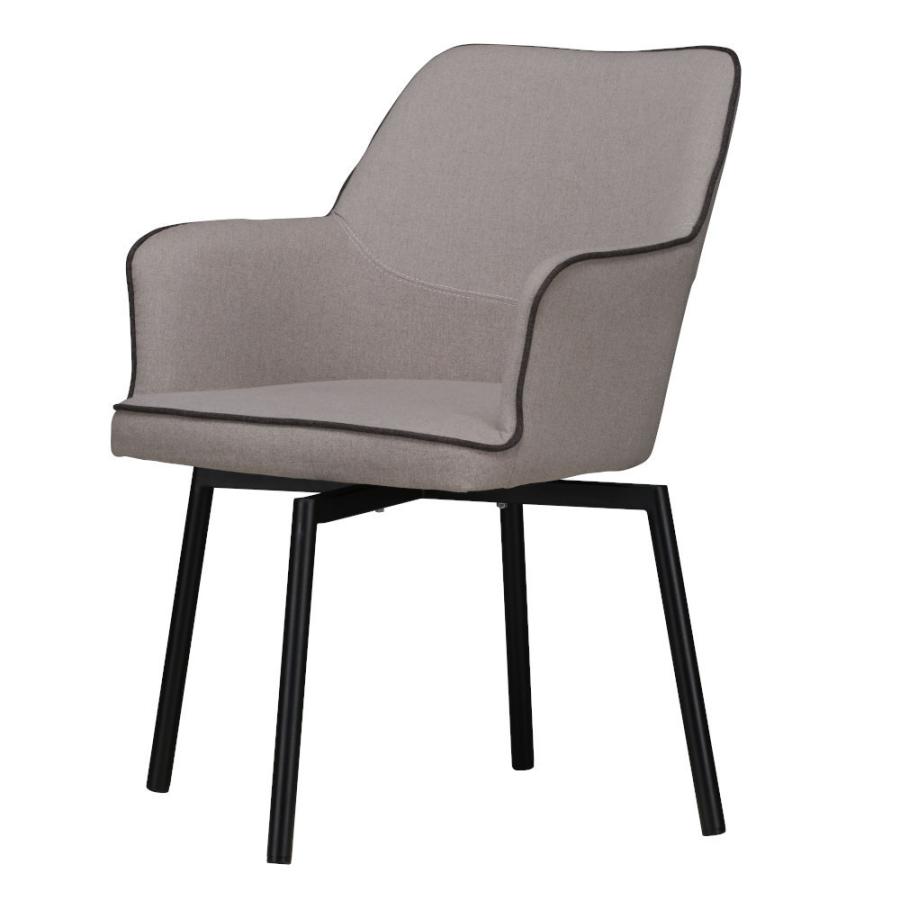 公式店舗 ダイニングチェア 回転 肘付き マノン ラウンドアームチェア ファブリックグレー 在宅勤務 テレワーク 楽天 Www Thedailyspud Com