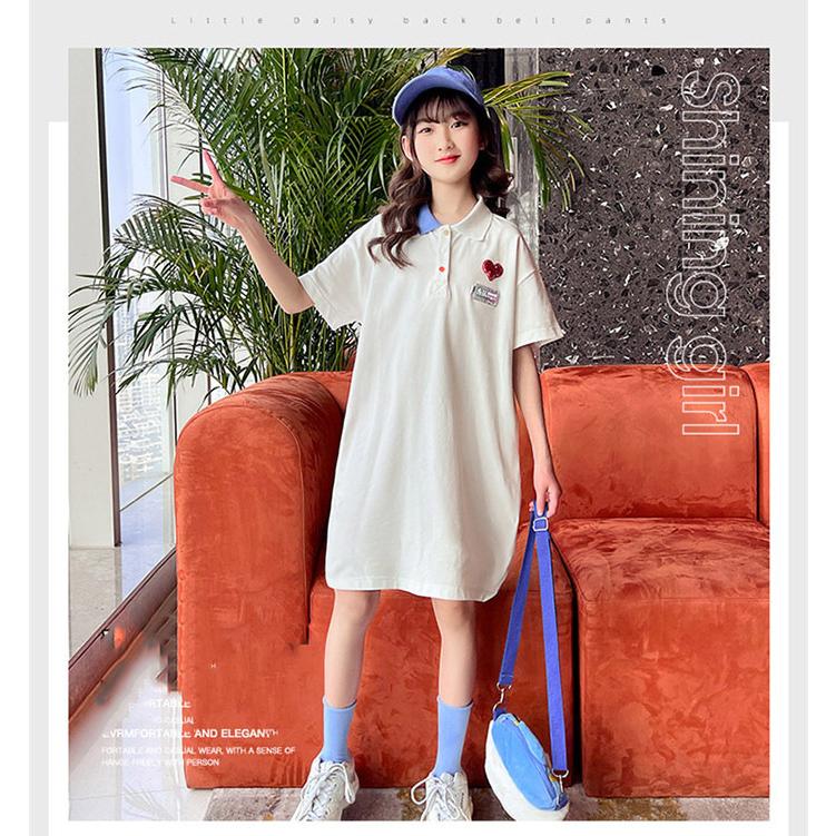 半袖ワンピース キッズ 春夏 Tシャツワンピース ロングTシャツ 子供服