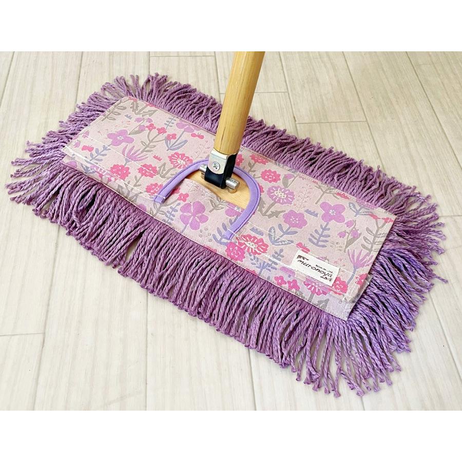 フロアモップ 送料無料 むろの屋 デザインモップ 木製ハンドル付き フロア 化学薬品不使用 無垢の床にも Muronoya Dk 6 くらしの雑貨むろの屋 通販 Yahoo ショッピング