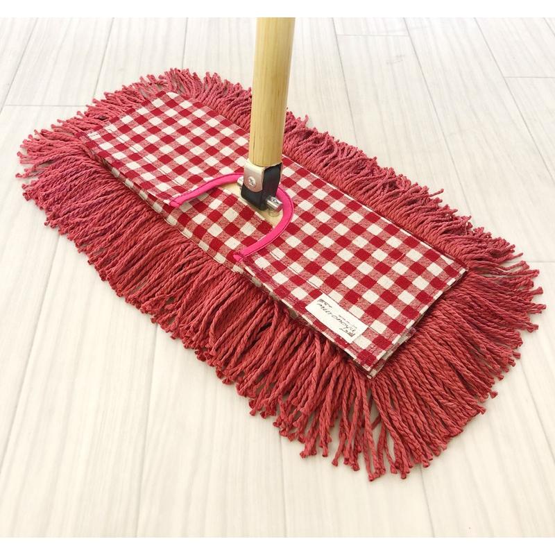 フロアモップ 送料無料 むろの屋 デザインモップ 木製ハンドル付き フロア 化学薬品不使用 無垢の床にも Muronoya Dk 6 くらしの雑貨むろの屋 通販 Yahoo ショッピング