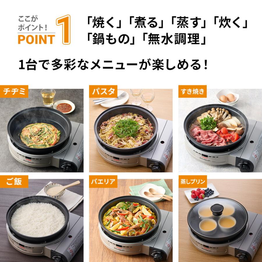 Iwatani（イワタニ） グリルパン付き カセットコンロ 【ビストロの達人