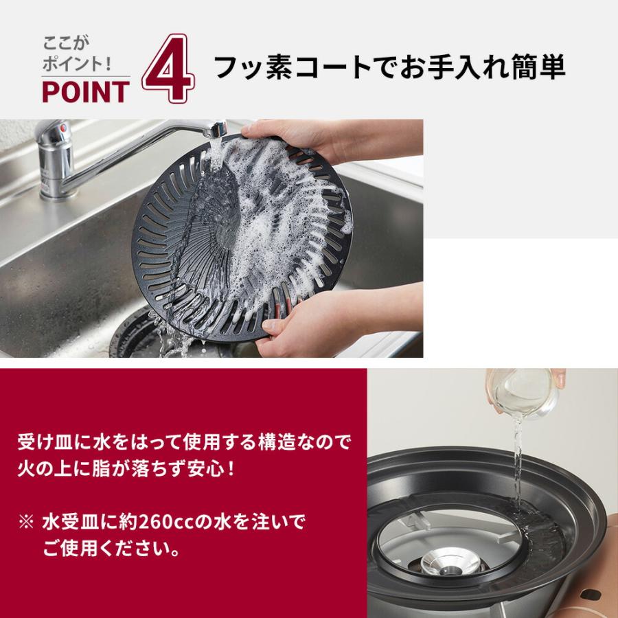 イワタニ 焼肉プレート Ｌ カセットフー専用アクセサリー CB-A-YPL 岩谷 iwatani カセットコンロ用 プレート 鉄板  補助取っ手付 フッ素加工 爆買 | カセットフー | 03