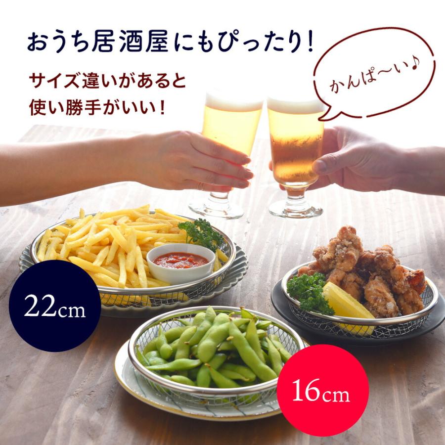 天ザル容器(他にも使えます) アーネスト（Arnest） 逸品物創 お皿のざる ザル 16cm A-77724 燕三条