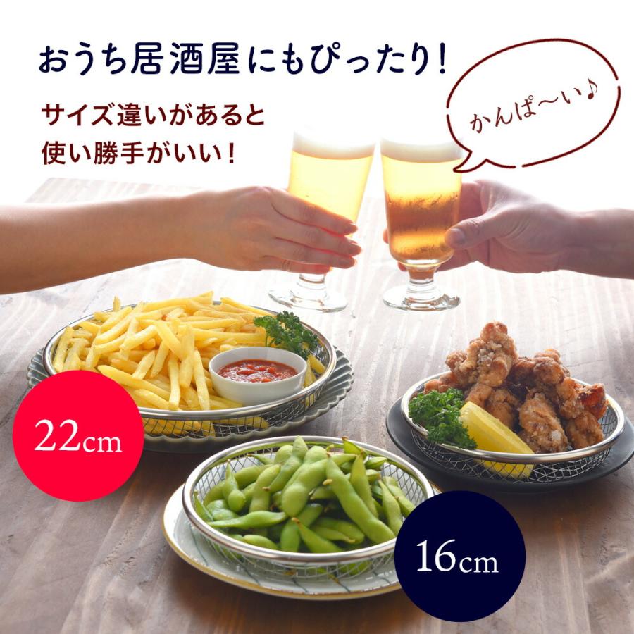 アーネスト（Arnest） 逸品物創 お皿のざる 22cm A-77726 燕三条 日本