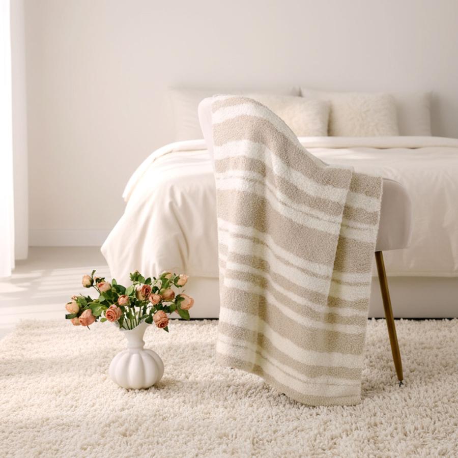 MONEA モネア Fluffy & Silky ふわとろリバーシブル 毛布 ひざ掛け