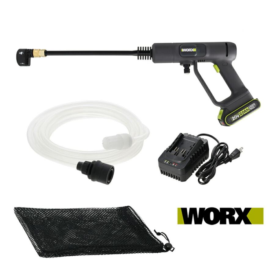 洗浄機&ブロワセット ➱ WORX ワークス 充電式洗浄ガンセット ハイドロショット Neo WU623.2
