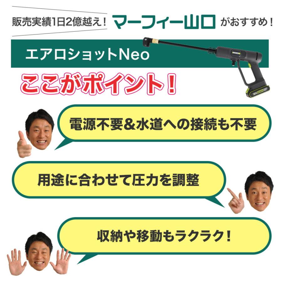 WORX ワークス 充電式洗浄ガンセット ハイドロショット Neo WU623.2