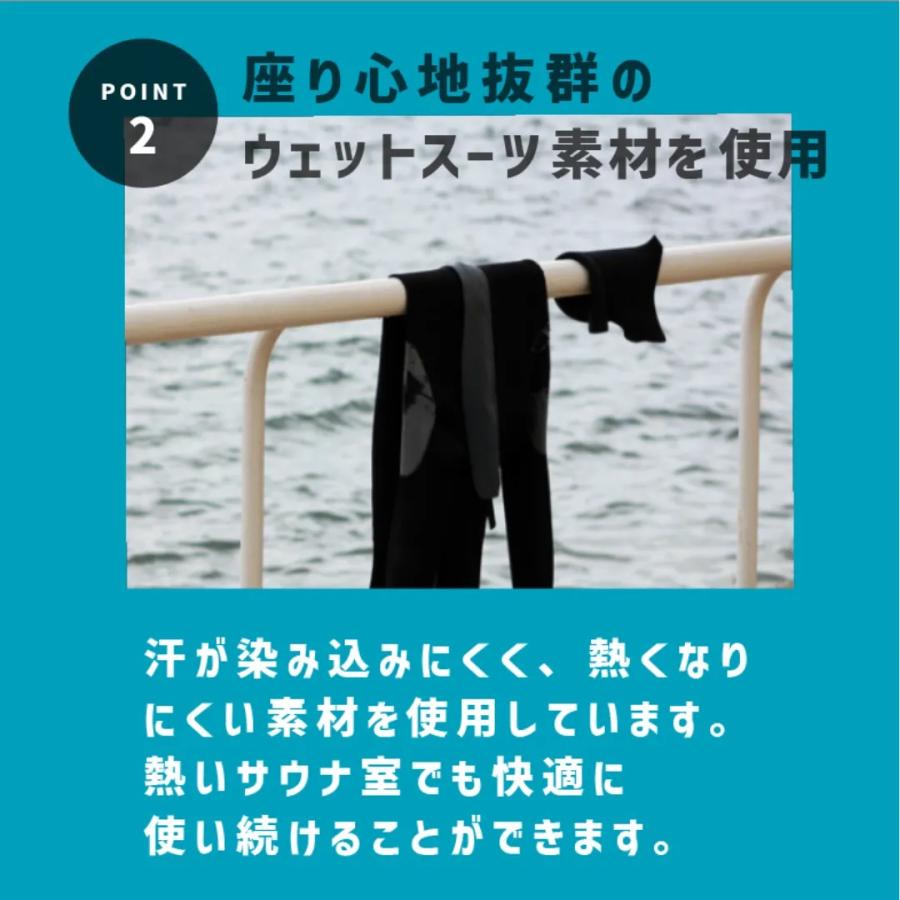 キマリサプライ サウナノマット 折りたたみ 耐熱 撥水 軽量 コンパクト 防水 サウナグッズ サ活 サウナマット お風呂 プール 外気浴 アウトドア 清潔  1人用｜murphyshop｜04