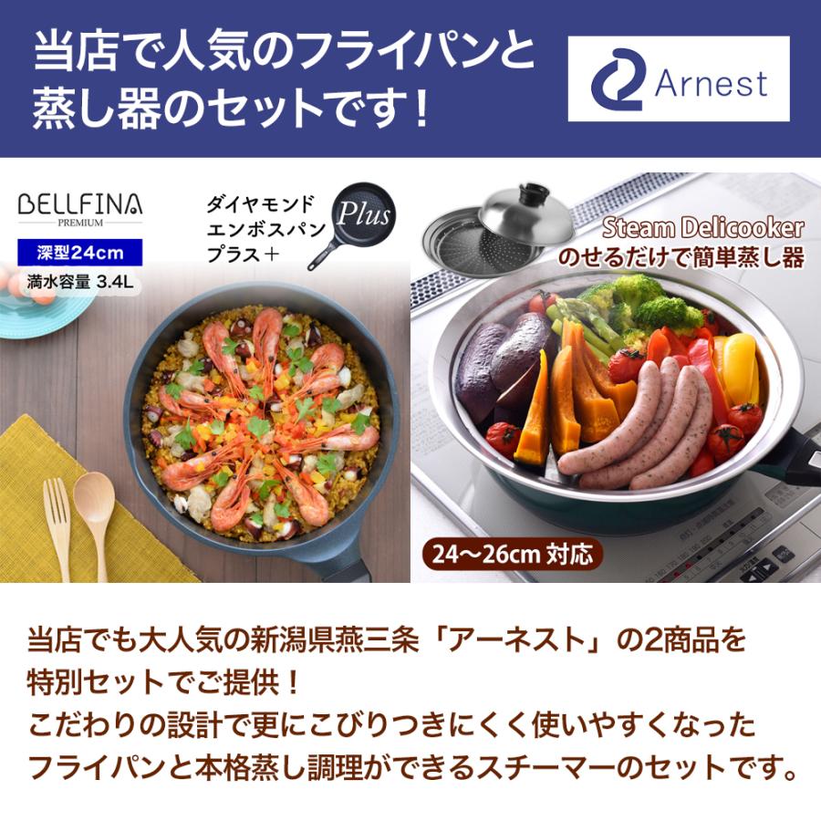 ベルフィーナマルチパン25cm と蒸し器のセット ベルフィーナマルチパン25cm と蒸し器のセットの通販 by なな
