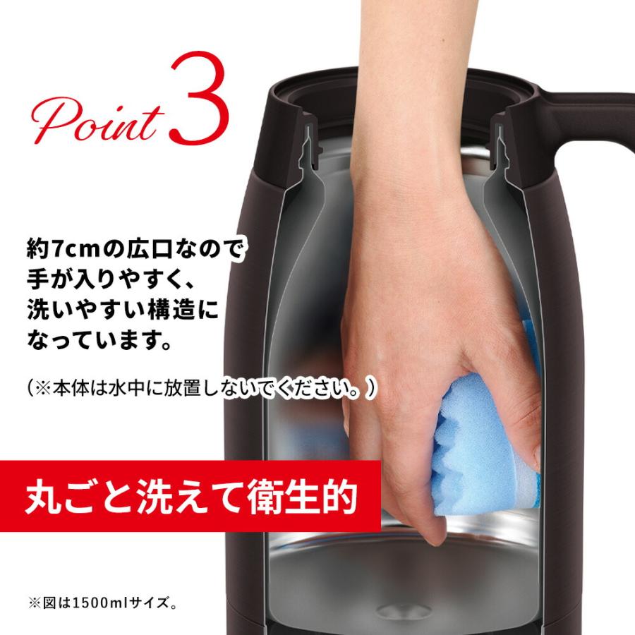 THERMOS（サーモス） ステンレス ポット 1L TTG-1000 魔法瓶 食洗機