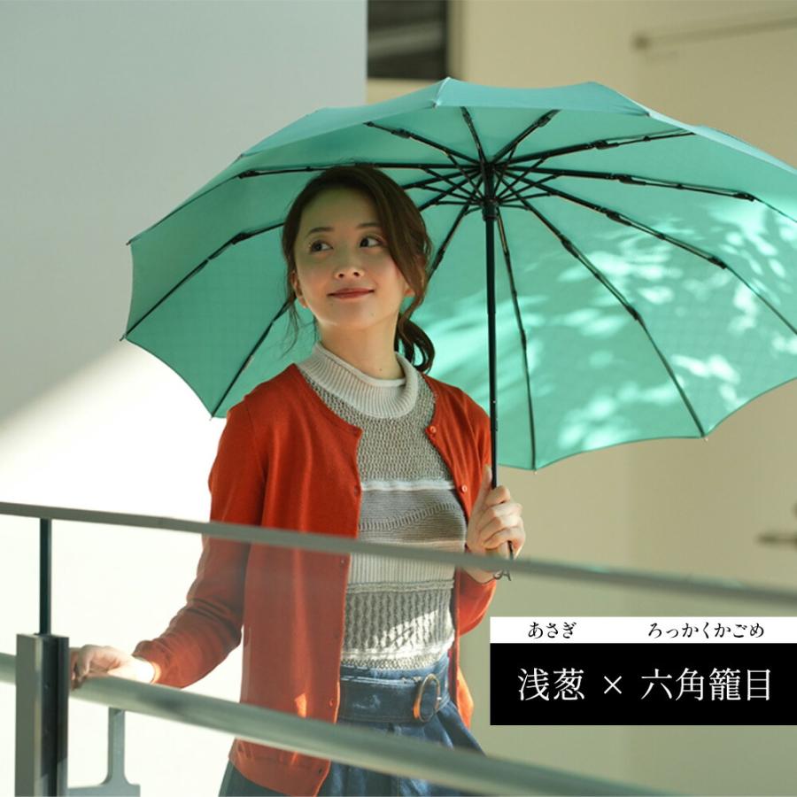 mabu（マブ） 軽量12本骨 折りたたみ傘 江戸 吉祥柄 袋付き UV 晴雨