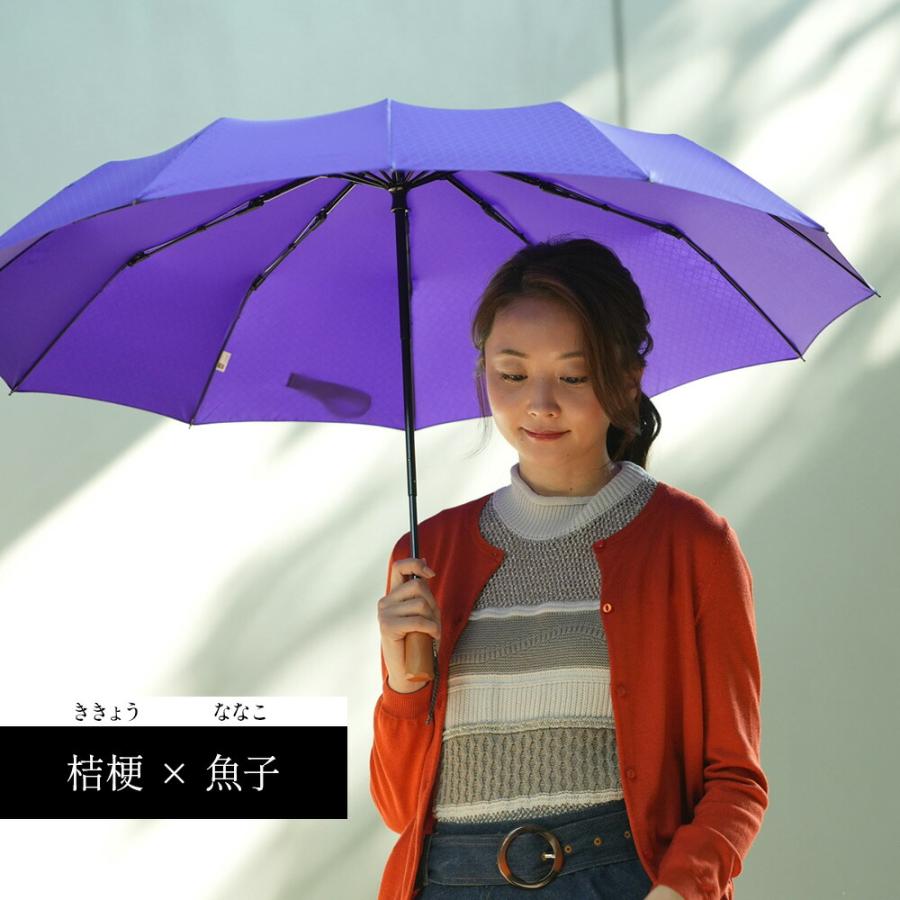 mabu（マブ） 軽量12本骨 折りたたみ傘 江戸 吉祥柄 袋付き UV 晴雨