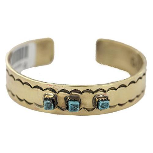 海外ファッションブランド通販サイト 本格ナバホ手づくり天然ターコイズネイティブアメリカンブラスブレスレット 激安アウトレット 通販 Bellowshearinginstitute Com