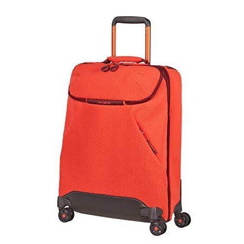 Samsonite Unisex_Adult Travel Bag%circa%Fluo Red/Port%circa%Reisetasche mit 4 Rollen S (55 cm -36.5 L) ダッフルバッグ