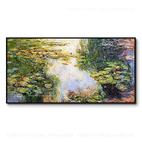 買取 大阪 通販 キャンバスに油絵を描いたハンドペイント近代絵画を模写キャンバスに油絵を描いたハンドペイントモネ睡蓮風景を模写モネ睡蓮絵画家装飾アートウォル Yahoo ショッピング B08qz78sq7 Musakose アウトレット どれくらい 安い Ameriaadvisory Am