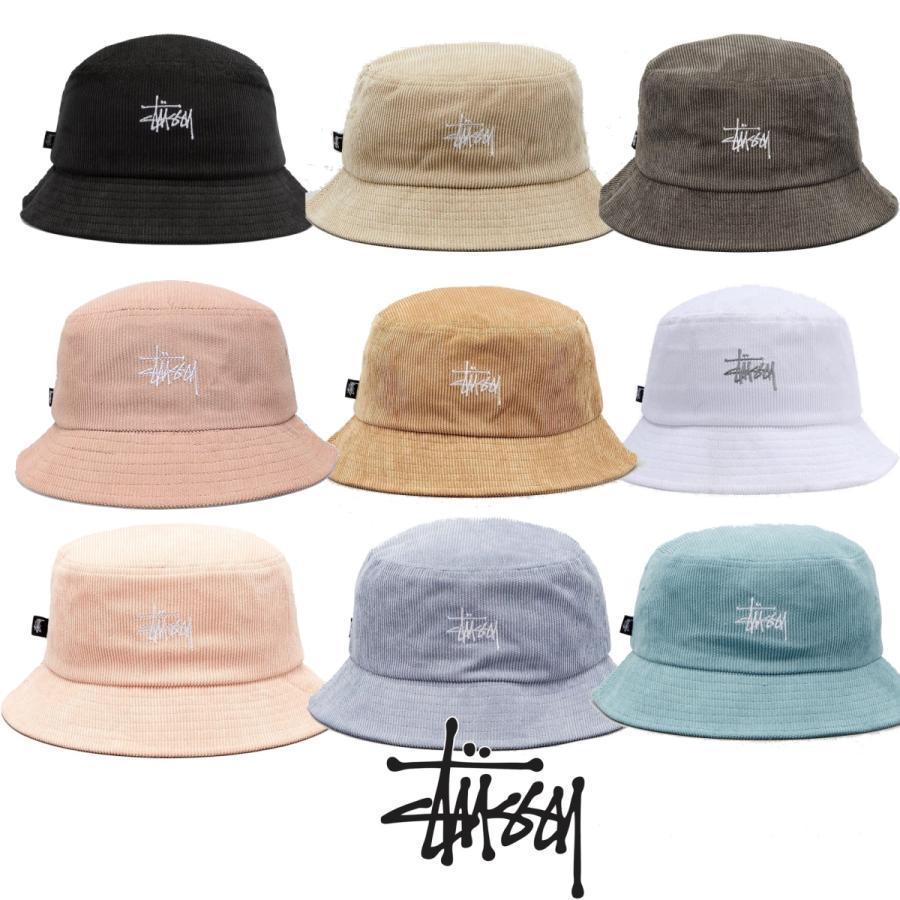 STUSSY ステューシー バケットハット コーデュロイ バケハ 帽子 STUSSY ステューシー バケットハット コーデュロイ バケハ 帽子