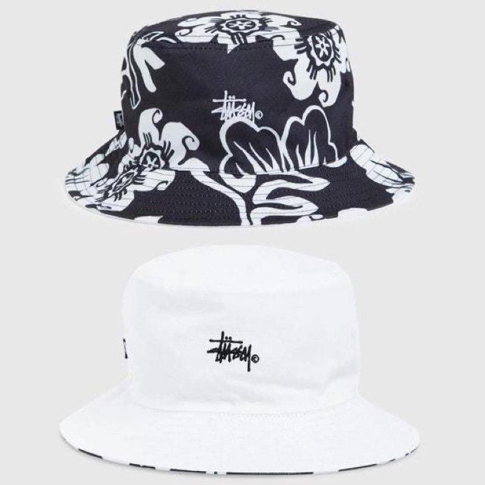 ステューシー バケットハット STUSSY Hawaiian Reversible Bucket Hat 