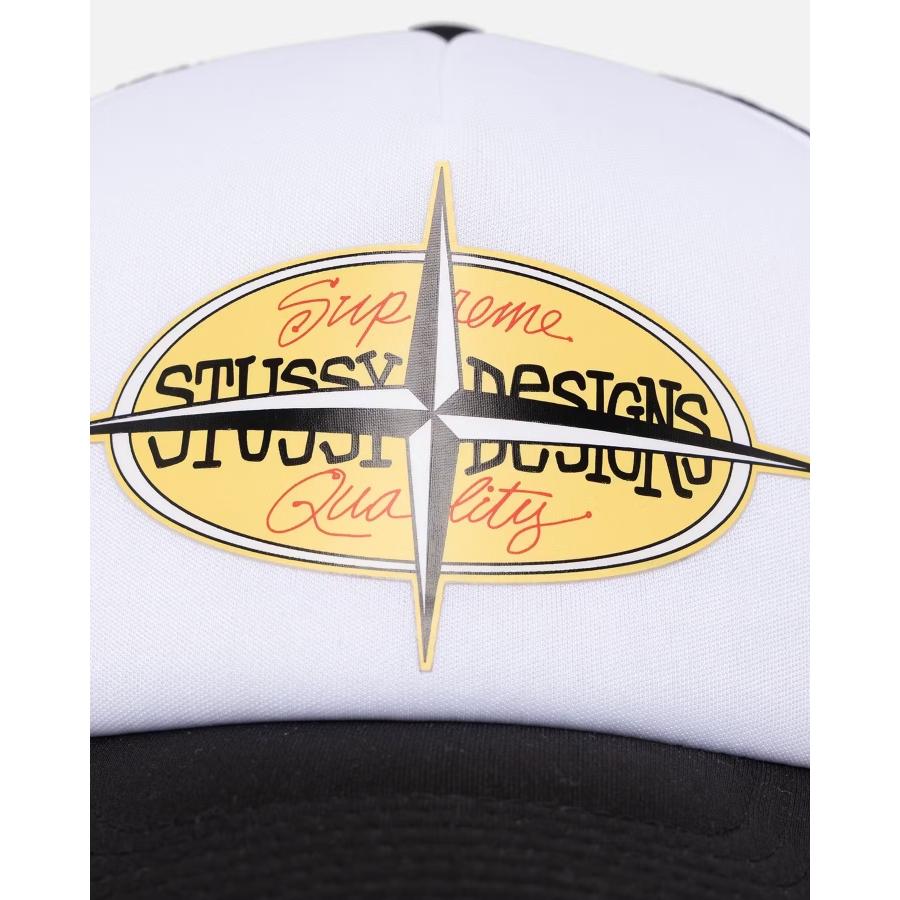 ステューシー キャップ 帽子 STUSSY POINTS TRUCKER CAP クラウン ロゴ 