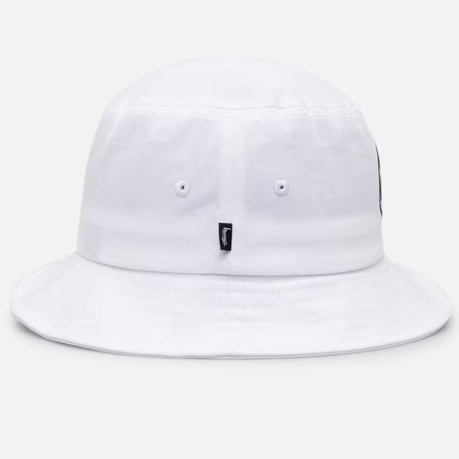 Stussy クラッシャーハット　バケットハット　ホワイト STUSSY（ステューシー） バケットハット STUSSY SS LINK BUCKET HAT