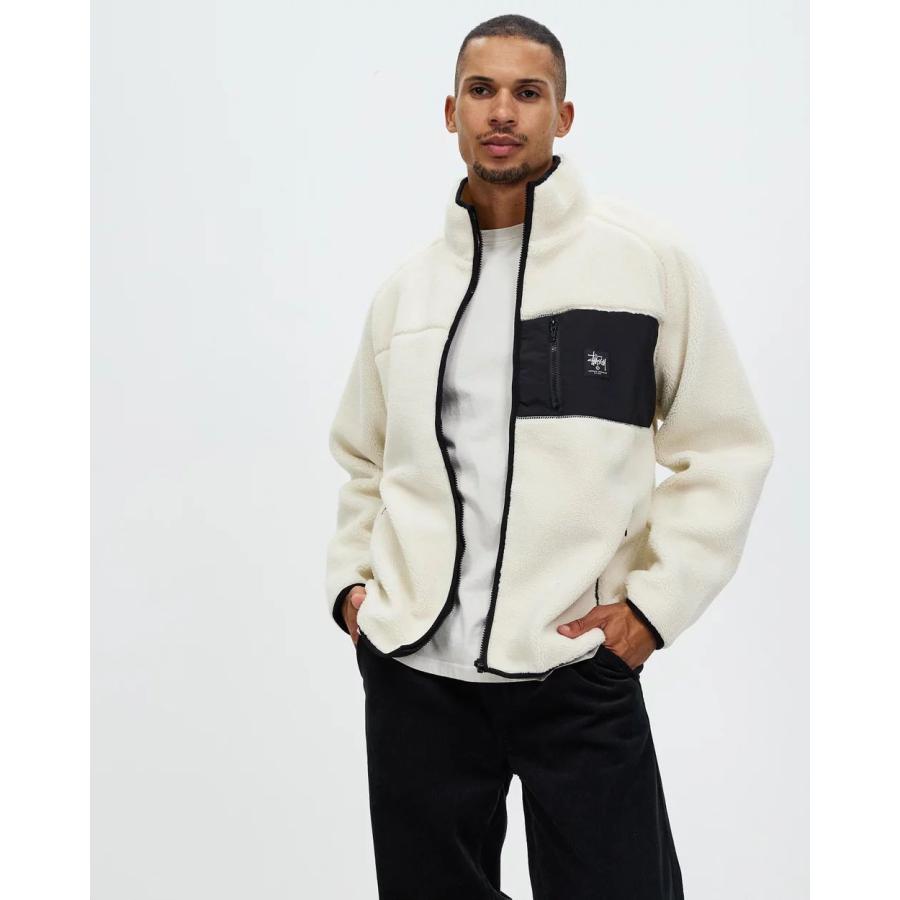 STUSSY ステューシー フリース ジャケット Work Sherpa Zip Crew STUSSY ステューシー フリース ジャケット Work Sherpa Zip Crew