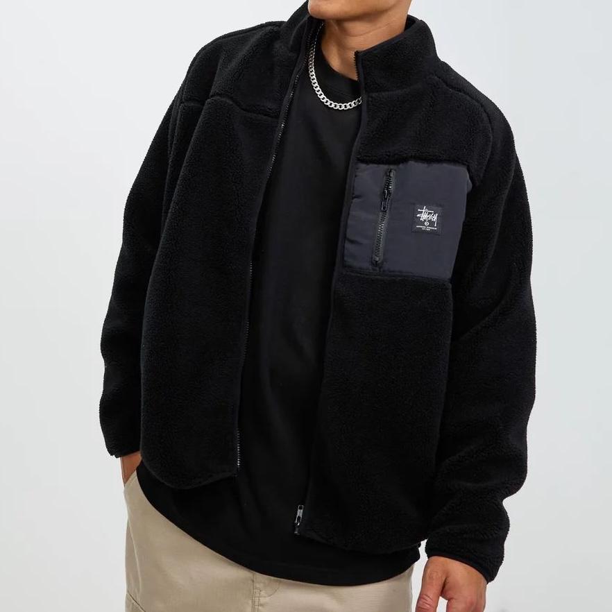 STUSSY ステューシー フリース ジャケット Work Sherpa Zip Crew STUSSY ステューシー フリース ジャケット Work Sherpa Zip Crew