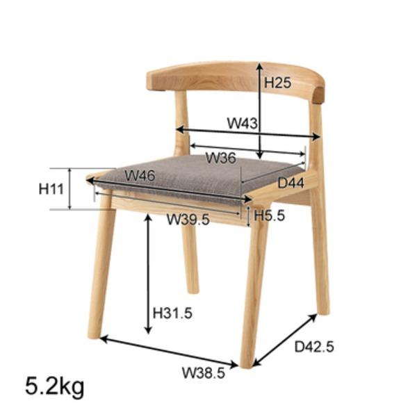 ダイニングチェア パーソナルチェア 幅52cm グリーン 木製 ヘンリー リビング 在宅ワーク 店舗 インテリア家具｜musashinokan｜03