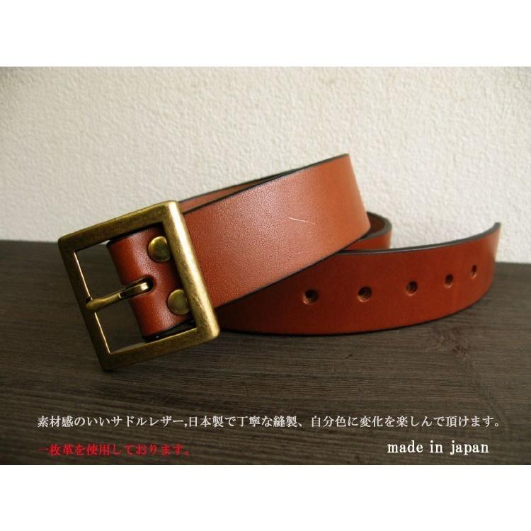 栃木レザー ベルト 46インチ116cm Gb K お洒落 こげ茶 カジュアル シンプル ビジネス メンズ 新品 日本製 本牛革ベルト 本革 金色四角 革 熱い販売 メンズ