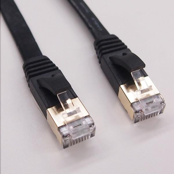 LANケーブル CAT7 15m フラット カテゴリー7 ランケーブル ストレート ツメ折れ防止カバー フラットLANケーブル スーパーフラット|musasinojapan|04