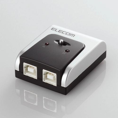 エレコム U2SW-T2 USB切替器 手動 2.0対応 2台 USB2.0対応切替器|musasinojapan|02