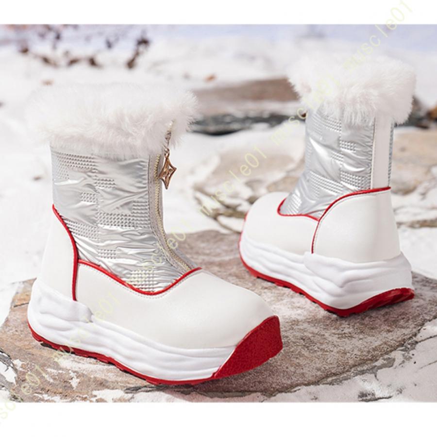 特注 雪用ブーツ ムートンブーツ スノーブーツ レディース 裏起毛 綿靴 ショート 厚底 歩きやすい スノーシューズ レディース 冬靴 大きいサイズ 雪靴 防寒ブーツ