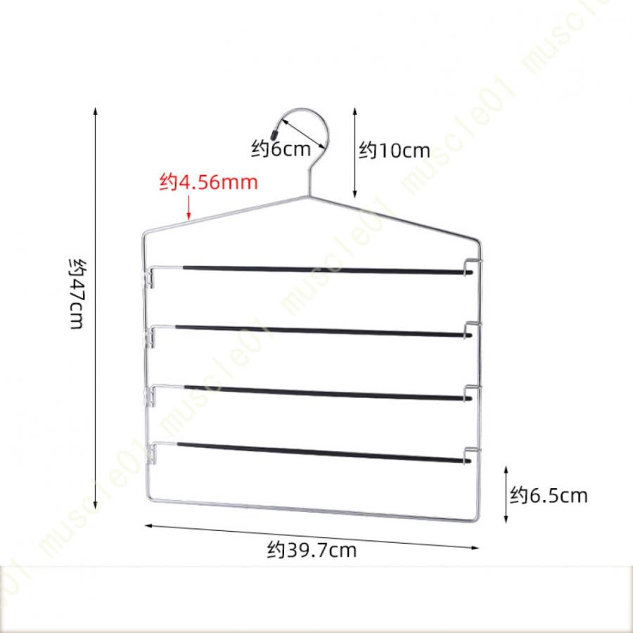 ハンガー スラックスハンガー クローゼット収納 コネクター すべらない 360°回転 ステンレスハンガー 跡がつかない 省スペース ズボンスラックス ジーンズ｜muscle01｜12