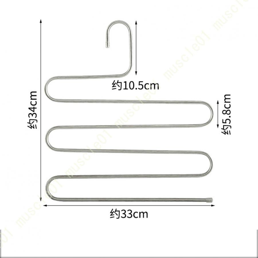 ハンガー スラックスハンガー クローゼット収納 コネクター すべらない 360°回転 ステンレスハンガー 跡がつかない 省スペース ズボンスラックス ジーンズ｜muscle01｜10